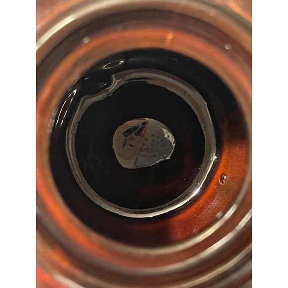 Vintage Moriage Redware Brown Betty Teapot w/ Lid Hand Painted Gold Trim Japan* - Picture 8 of 16